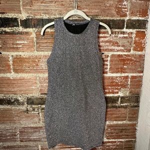 ZARA BLACK SILVER DRESS